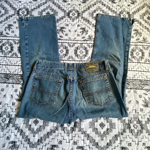 Vintage Jeans Lucky Brand Relay Crop Blue Denim size 2 26 - Picture 8 of 9